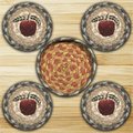 Earth Rugs Apple Coasters in a Basket 29CB042A